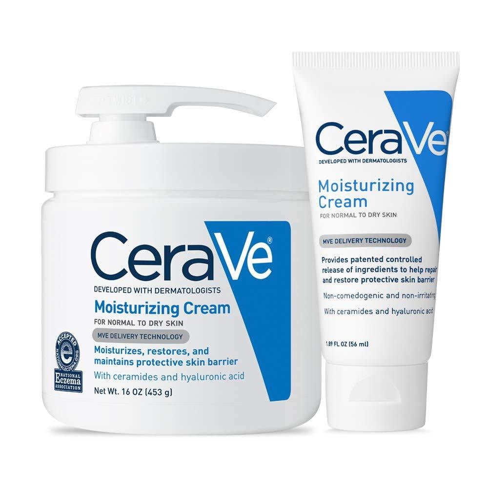 CeraVe Wholesale Supplier / CeraVe Moisturizing Cream, Face Moisturizer & Body Lotion for Normal to Very Dry Skin, 16 oz