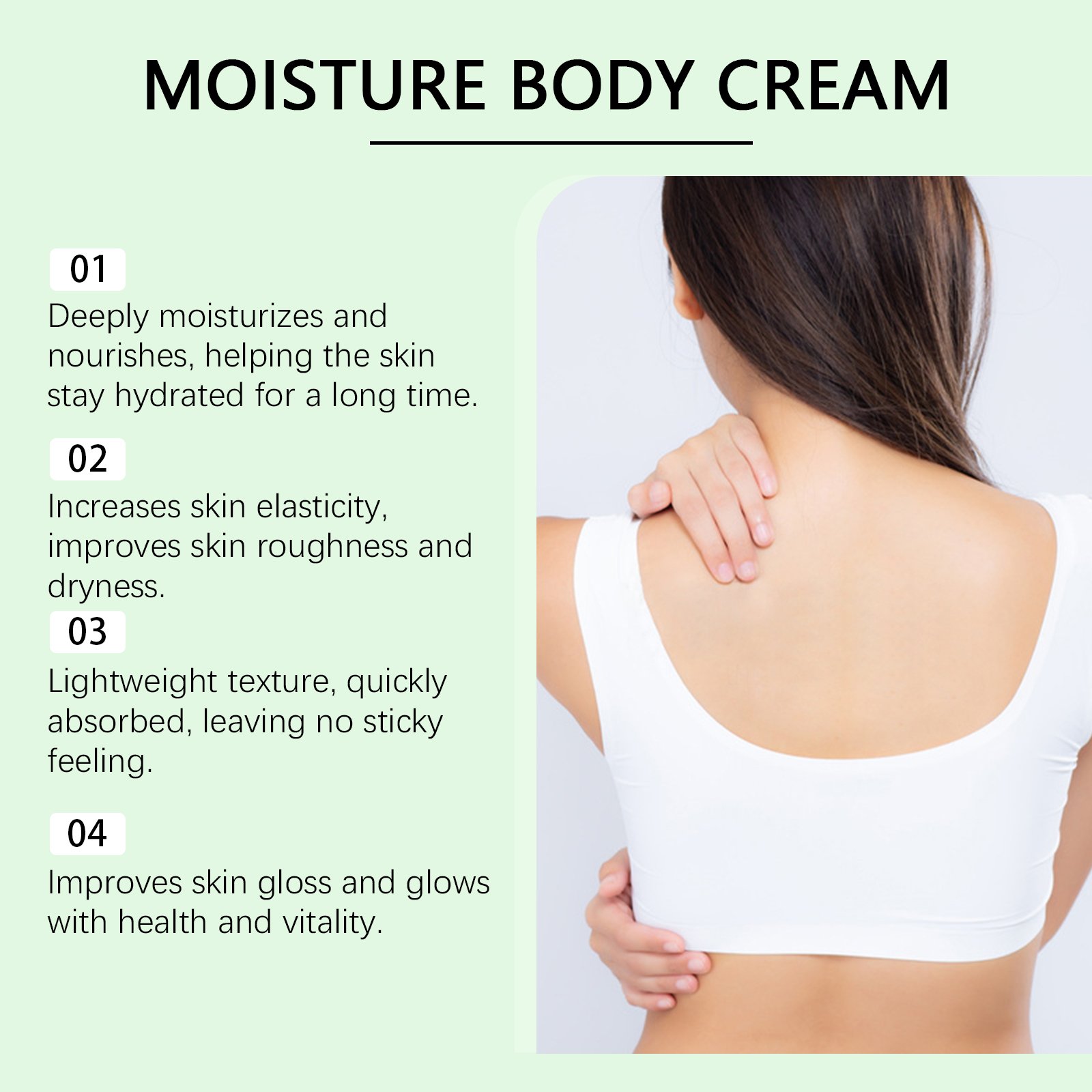 OCEAURA Coconut Milk Vitamin E Body Cream Whitening Body Lotion Hydrating and Tenderizing Body Lotion Custom Packaging Adults