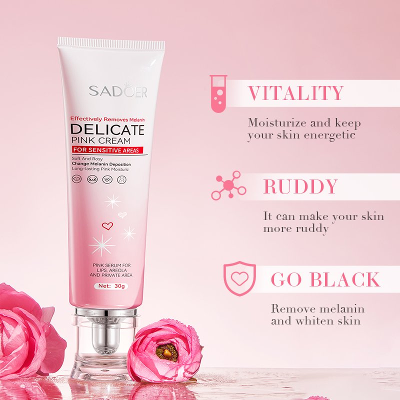 SADOER Lips hygiene Gel care lightening whitening feminine part pink body lotion for skin care