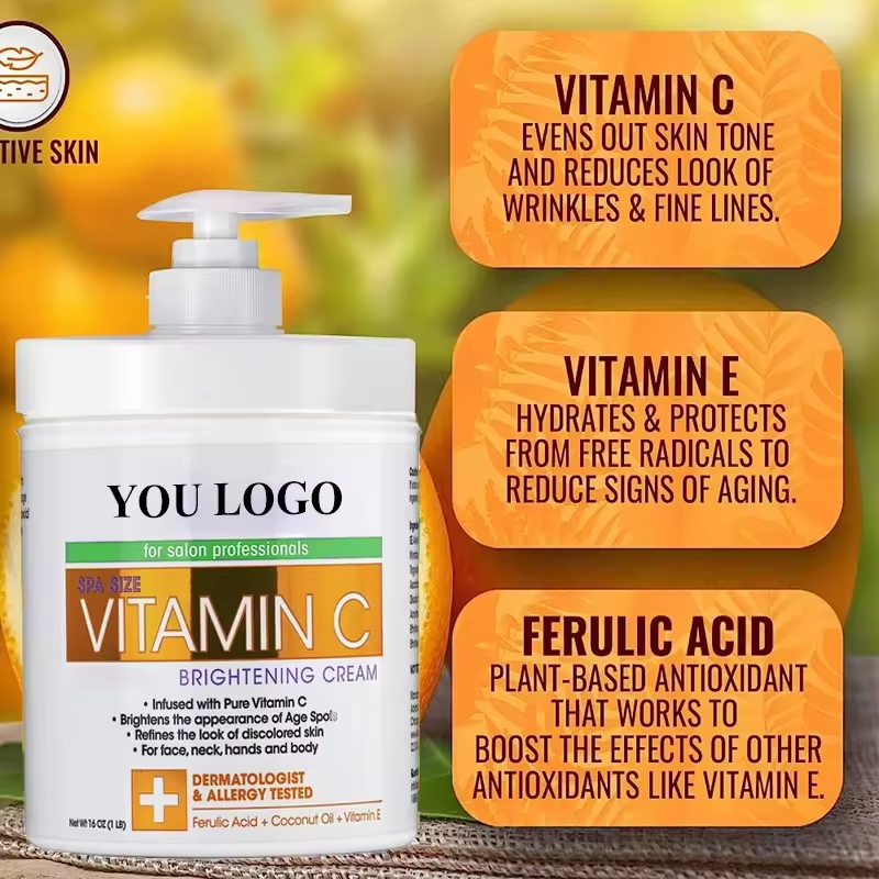 Vitamin C Cream Face Cream and Body Lotion Brightening Moisturizing Wrinkle Removal Bleaching Cream