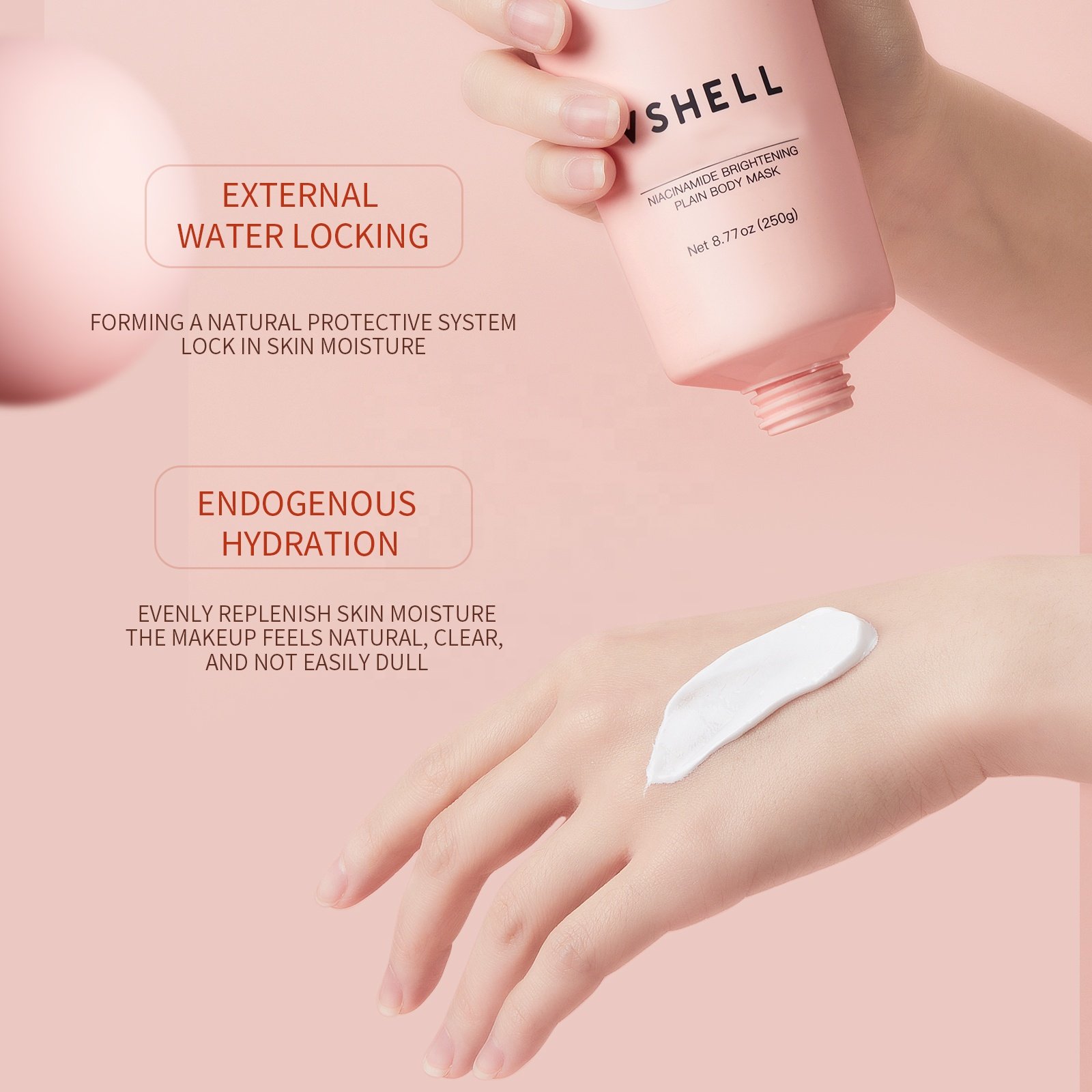 Private Label Body Moisturizer Milk Souffle Whitening Moisturizing Improves Roughness Dark Yellow Nourishes Beauty Body Mask