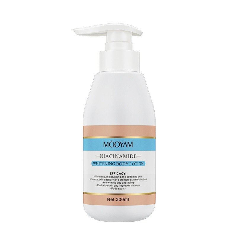 Customized logo niacinamide body lotion hydrating moisturizing remove dry skin brightening skin care lotion body cream