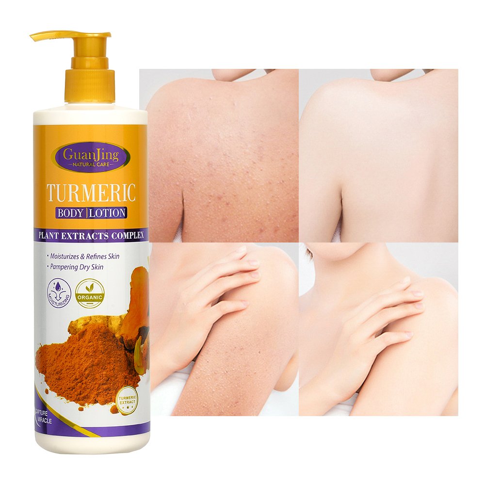 Best 480g Turmeric Body Lotion For Dark Skin Hyaluronic Acid Shea Butter Luxury For Black Skin Female Lightning Body Lotion Bulk