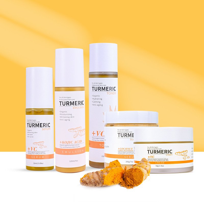 Turmeric Skincare Set Products Turmeric Ntioxidant Repair Cream Creme Essence Oil Original Whitening