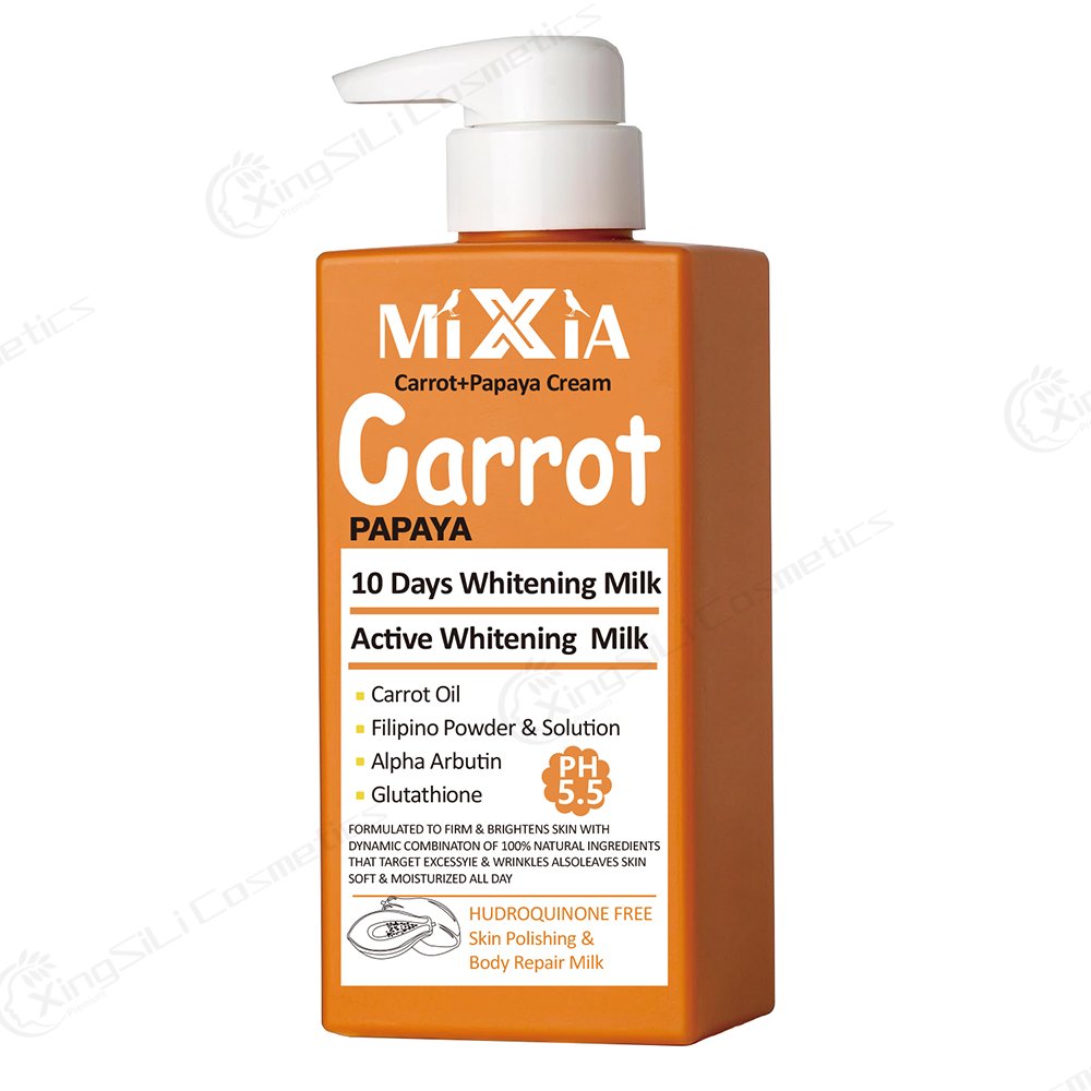 Fruit acid VC turmeric body lotion whitening cream turmeric moisturizing lotion 500ml moisturizing lotion wholesale