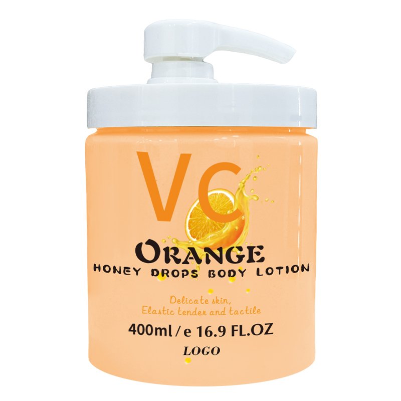 Moisturize dry body and make skin elastic private label vitamin c body lotion moisturizing hyaluronic acid packaging