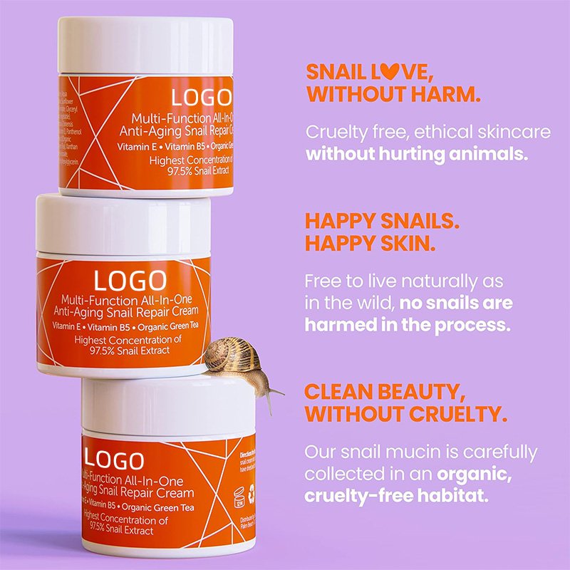 OEM Korean Snail Repair Cream The Most Potent Providing Bright Youthful Glow Natural Organic Korean Beauty Routine