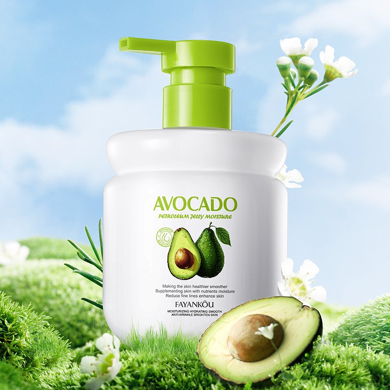 OEM ODM FAYANKOU Smoothing Brightening Improved dry skin Avovado petroleum jelly body lotion