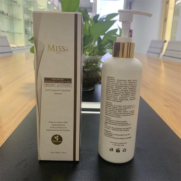 Premium intense clarifying 28 days whitening body lotion for african for dark skin