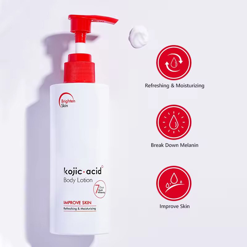 OEM ODM 7 Days Whitening Body Lotion Kojic Acid Collagen Lightening Body Lotion Moisturizing Whitening Body Cream