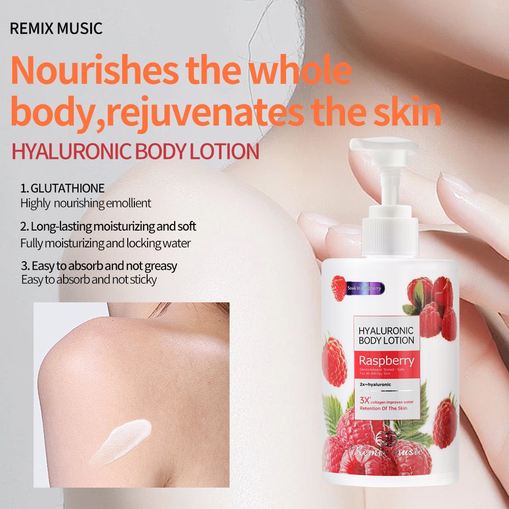 OEM Factory Wholesale Sample 300ML Good Lightening Black Easy Skin Glow Shimmer Niacinamide Body Lotion For Dark Skin