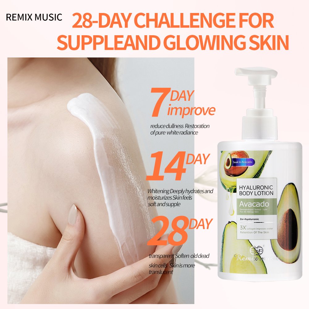 OEM Factory Wholesale Sample 300ML Good Lightening Black Easy Skin Glow Shimmer Niacinamide Body Lotion For Dark Skin