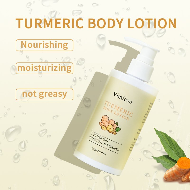 250g Natural Organic Beauty Skin Care Private Label Tumeric Lotion Moisturizing not Greasy Turmeric Body Lotion