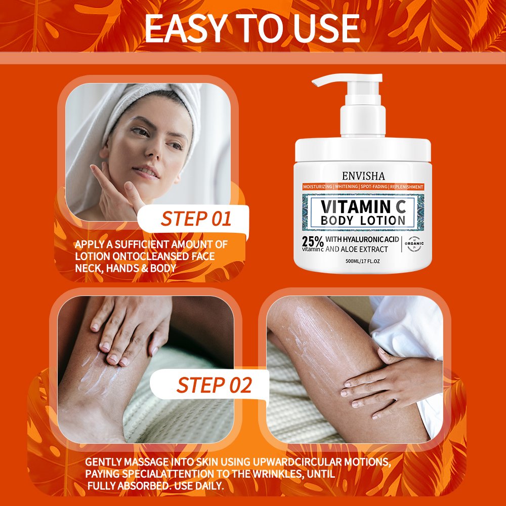 New Hot Selling New Products Vitamin C Nourishing Skin Firming Brightening Anti Wrinkle Body Cream Lotion