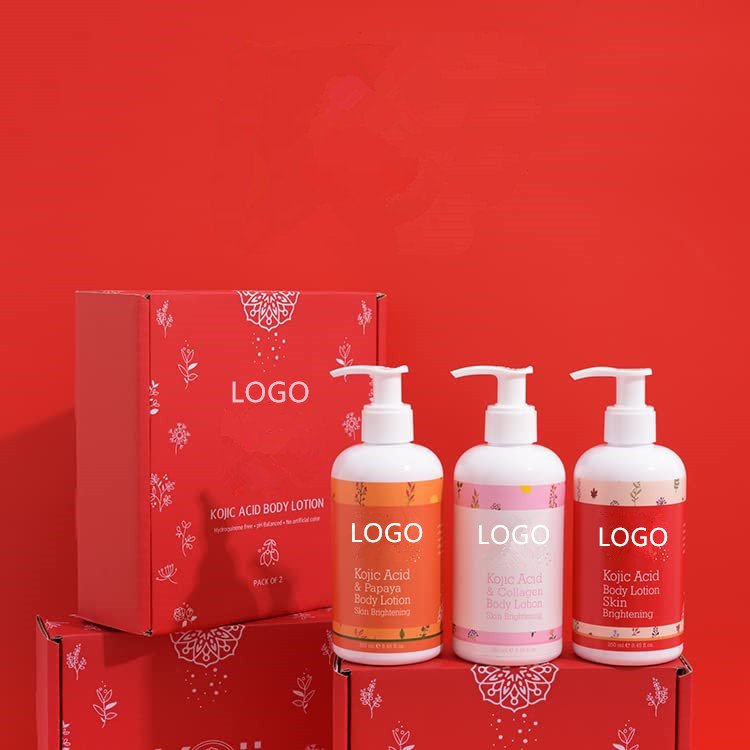 Private Label Natural Moisturizer & Collagen Kojic Acid Skin Brightening Body Lotion