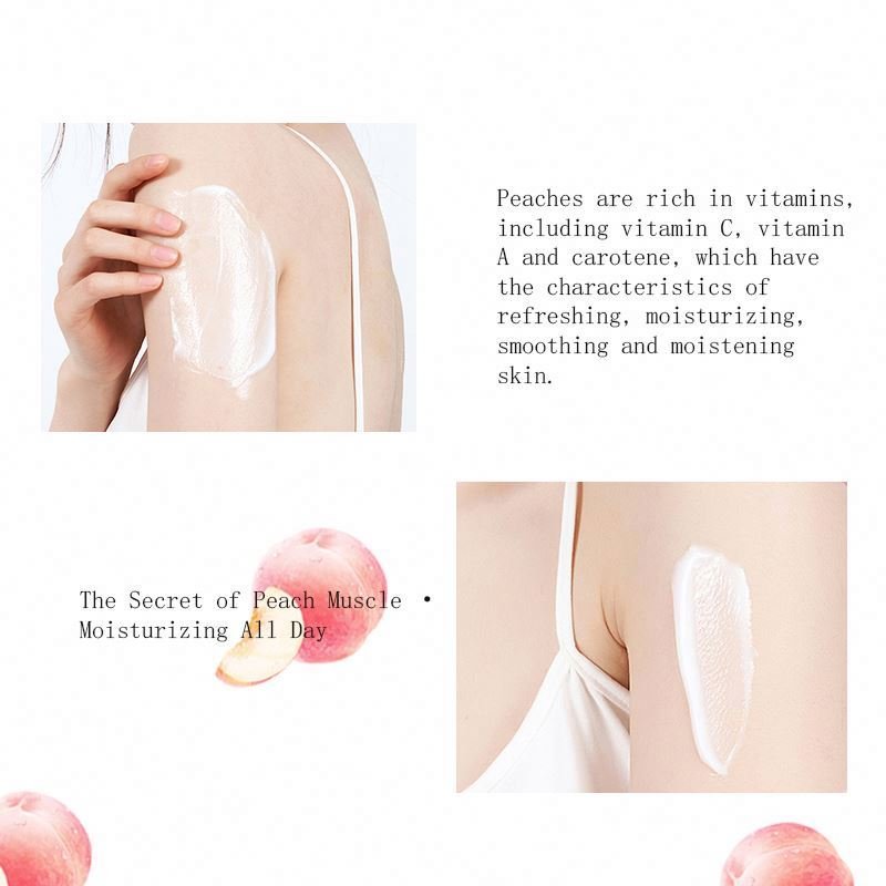 moisturizing body lotion for women whitening Private Brand OEM Honey Peach milk moisturizing body lotion for women whitening