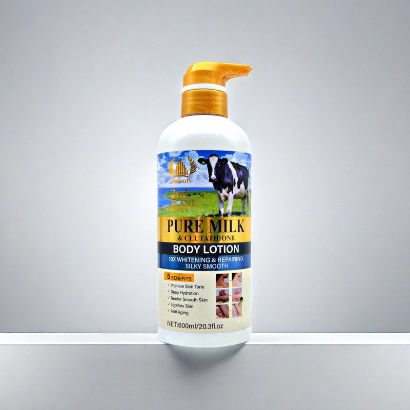 Low Moq 600ml Organic Moisturizing Smoothing Brightening Lotion Body Collagen Skin Whitening White Body Lotion Cream