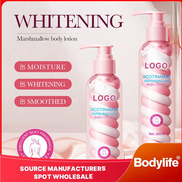Oem Hot Sale Wholesale Custom Nicotinamide Cotton Candy Body Milk Whitening Skin Care Body Lotion
