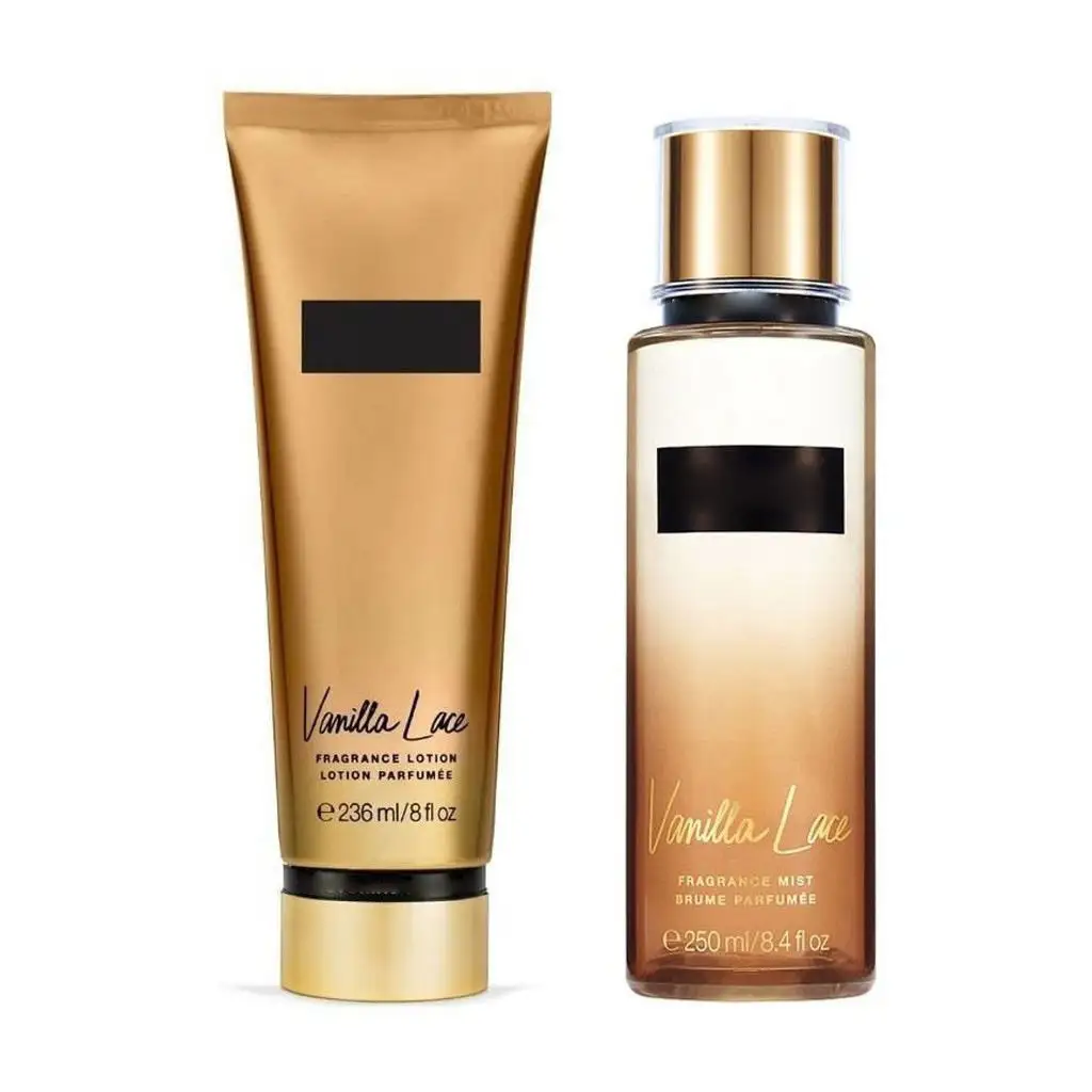 Women's Perfume Body Spray 2pcs Set Top Sale Newest Design 125ml Body Mist 125ml Body Lotion