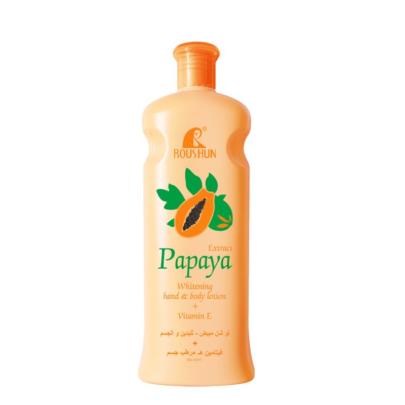 ROUSHUN VitaminE 300ML body lotion whitening shining skin care anti-acne brightening papaya body lotion