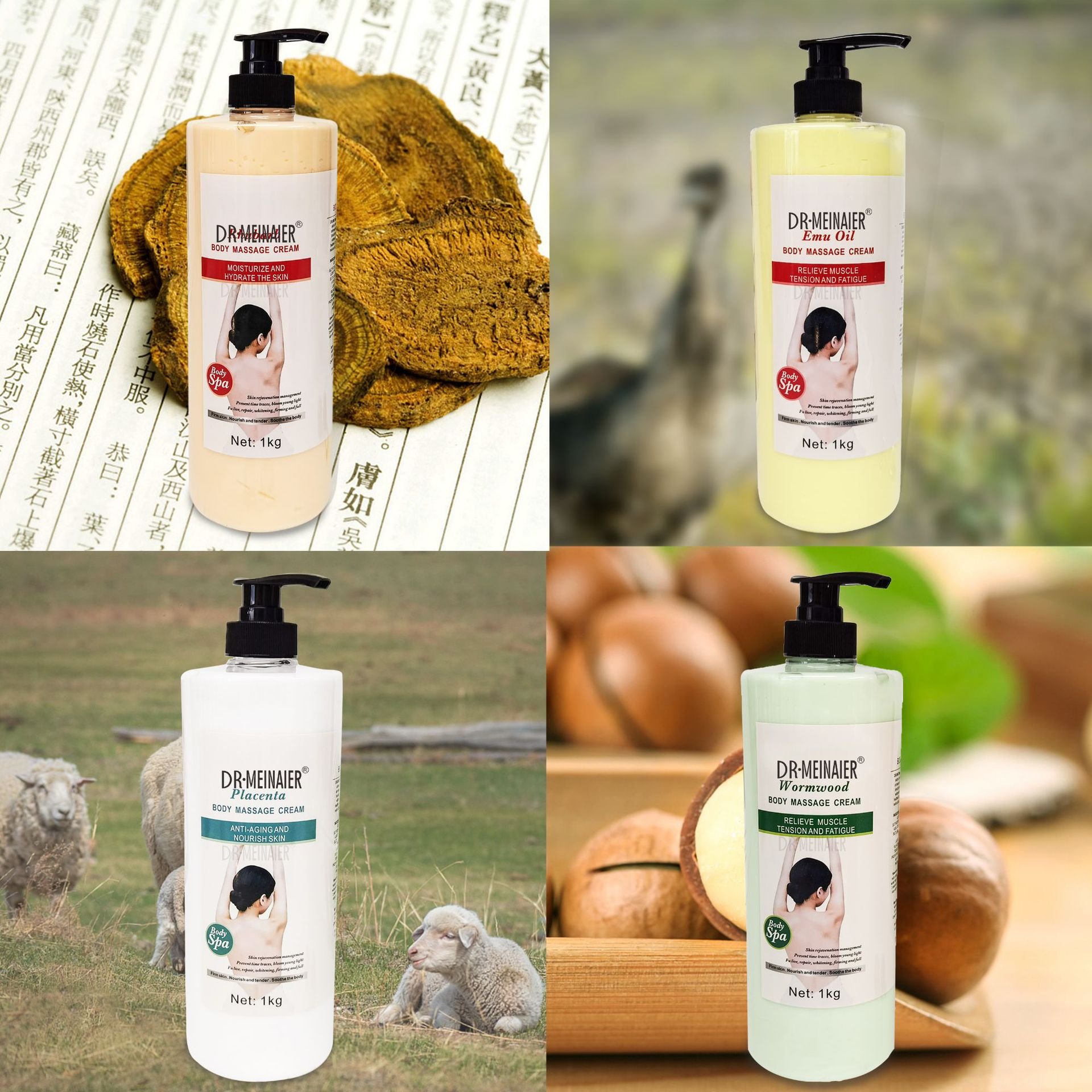 DRMEINAIER Wholesale Whitening Body Lotion Lightening Hydrating whitening massage cream 1kg