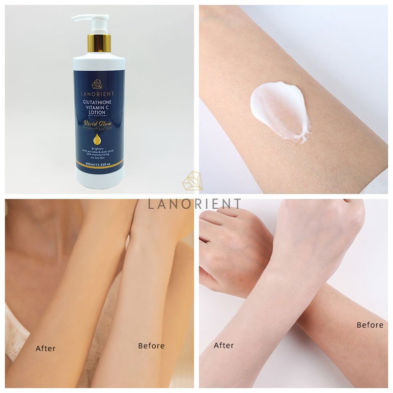 High Quality Wholesale Private Label Luxury Moisturizing Nourishing Vittamin C Lightening Natural Skin Whitening Body Lotion