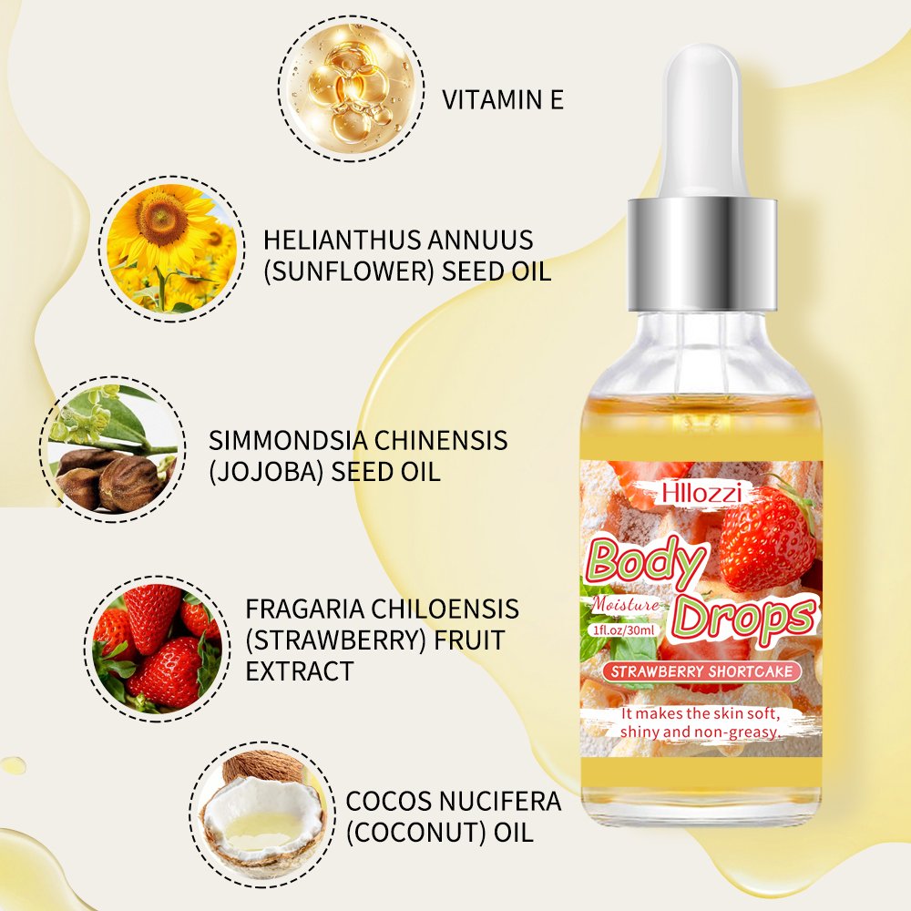 57g BODY GLAZE & 30ml body drops strawberry Whitening Pick Your Scent with Products Shea Butter Body lotion Cream
