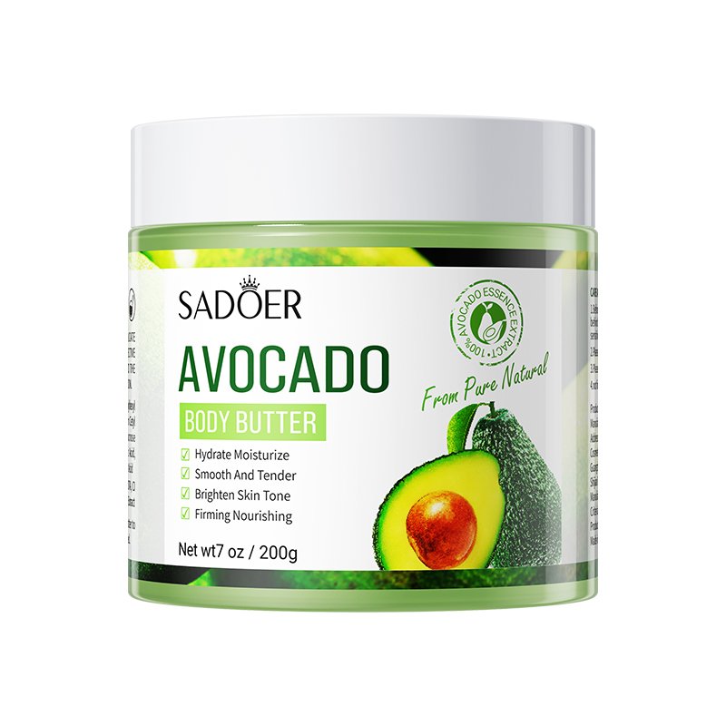 OEM ODM SADOER skin care organic fruit extract avocado moisturizing whitening skin body lotion