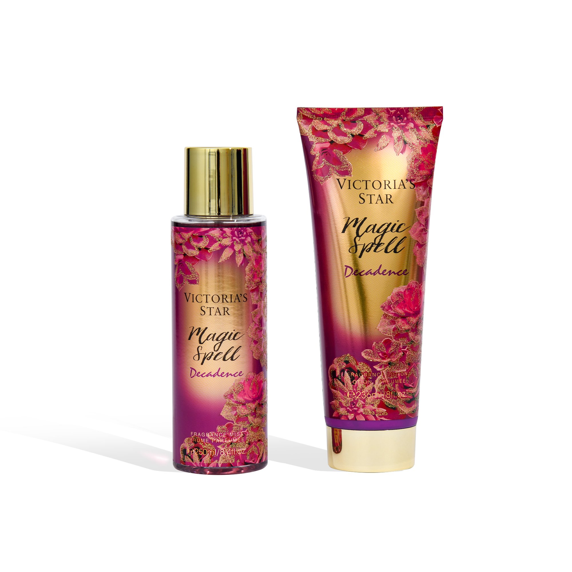2024 Hot Sale Organic Body skin Care Set Gift Box 250ml womens body mist splash with 236ml bodyworks perfume lotion SG0049