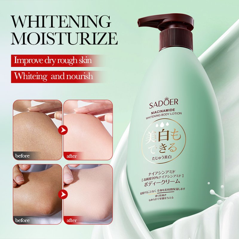 Best Seller SADOER Nicotinamide Whitening Brightening Body Care Moisturizing Body Cream Wholesale Organic Skin Care Body Lotion