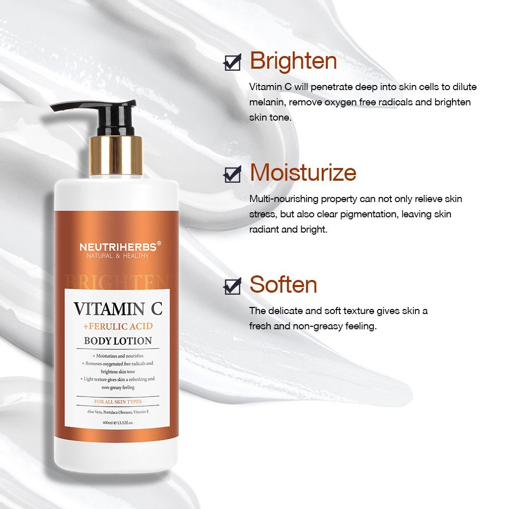 Custom Private Label Whitening Vitamin C Body Lotion