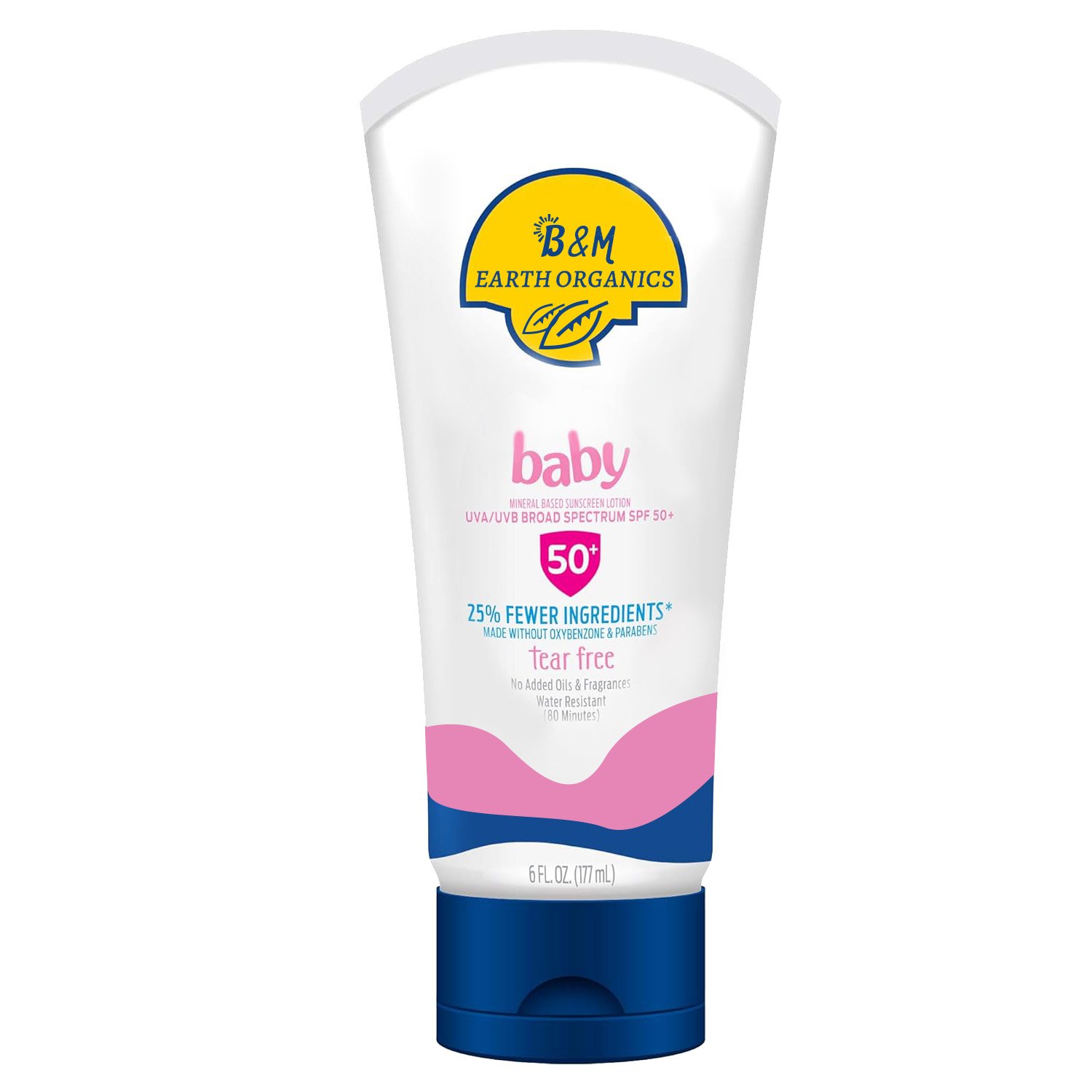 Baby 100% Mineral Sunscreen Lotion SPF 50 Twin Pack Banana Boat Baby Sunscreen Sunscreen for Babies Oxybenzone