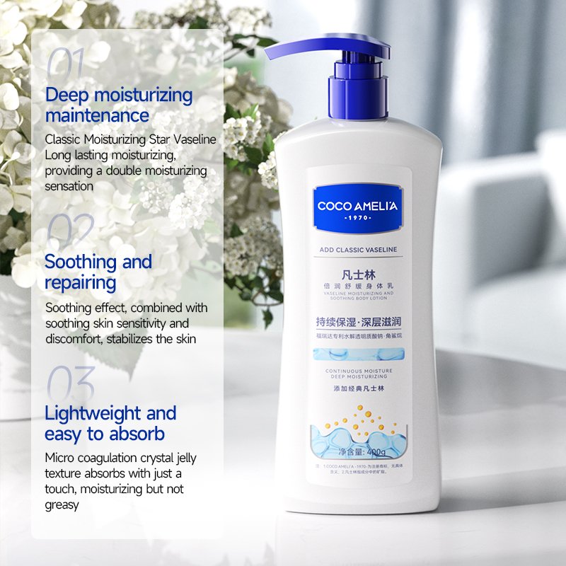 Private Label Moisturizing Vaseline whitening body lotion Daily Whitening Skin Body Care Nourishing Lightening Cream
