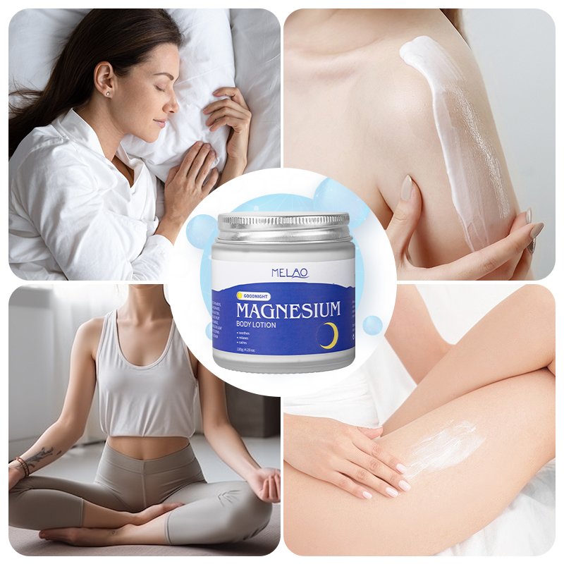 Custom Logo Recyclable Packaging Skin Nourishing Lavender Body Lotion Magnesium Baby Sleep Lotion