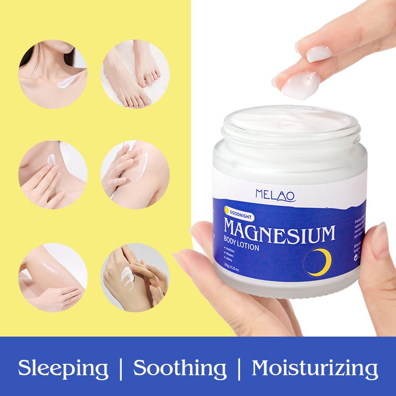 Custom Logo Recyclable Packaging Skin Nourishing Lavender Body Lotion Magnesium Baby Sleep Lotion