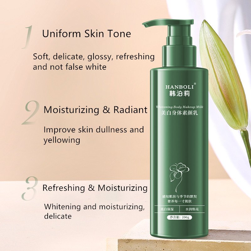 Private Label Brightening Skin Tone Body Milk Whitening Centella Asiatica Extract Moisturizing Skin Care Body Lotion