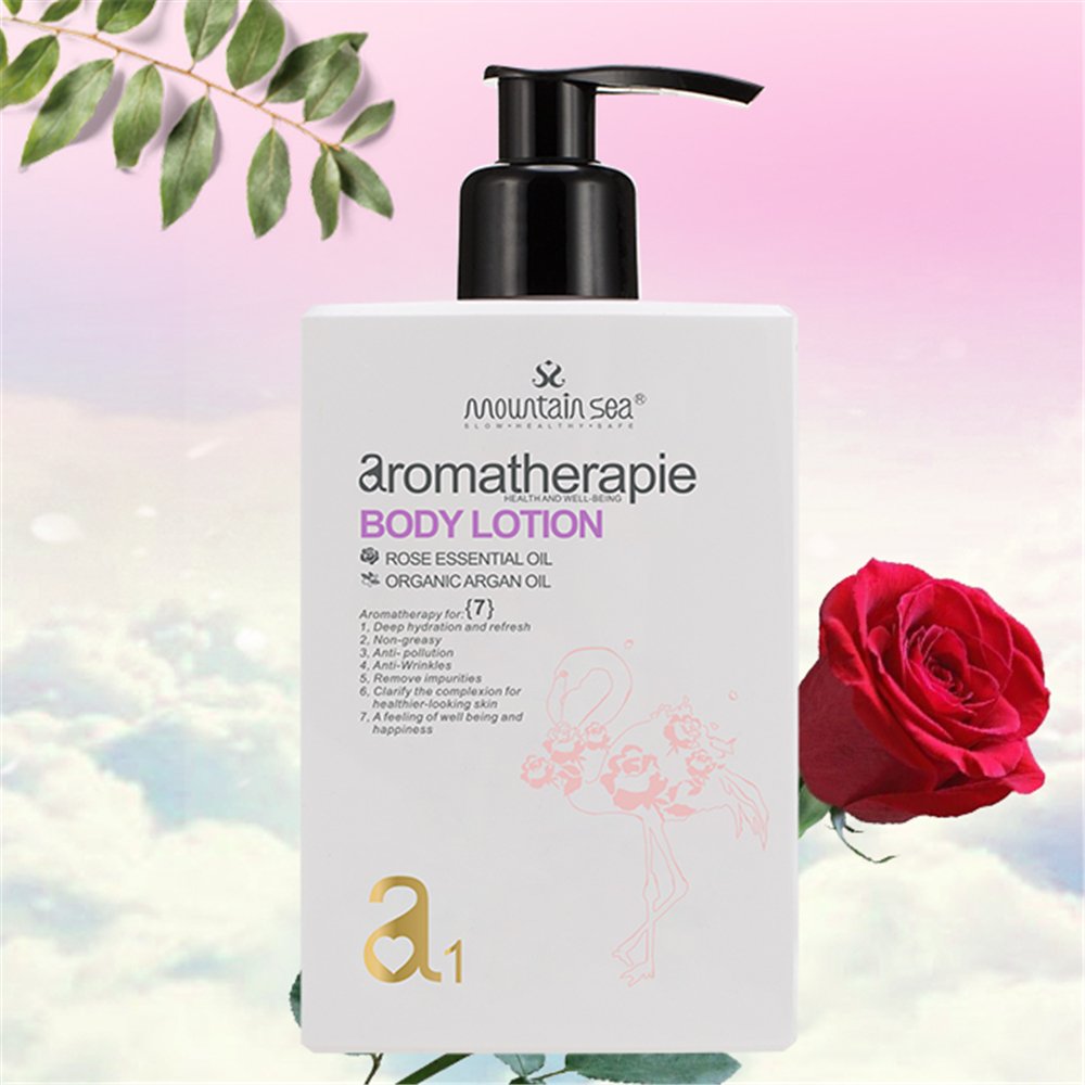 Private Label OEM Remove Impurities Body Cream Rose Oil Whitening Moisturizing Body Lotion for lady