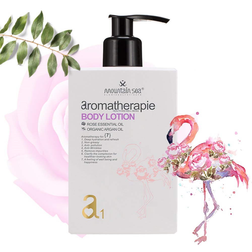 Private Label OEM Remove Impurities Body Cream Rose Oil Whitening Moisturizing Body Lotion for lady