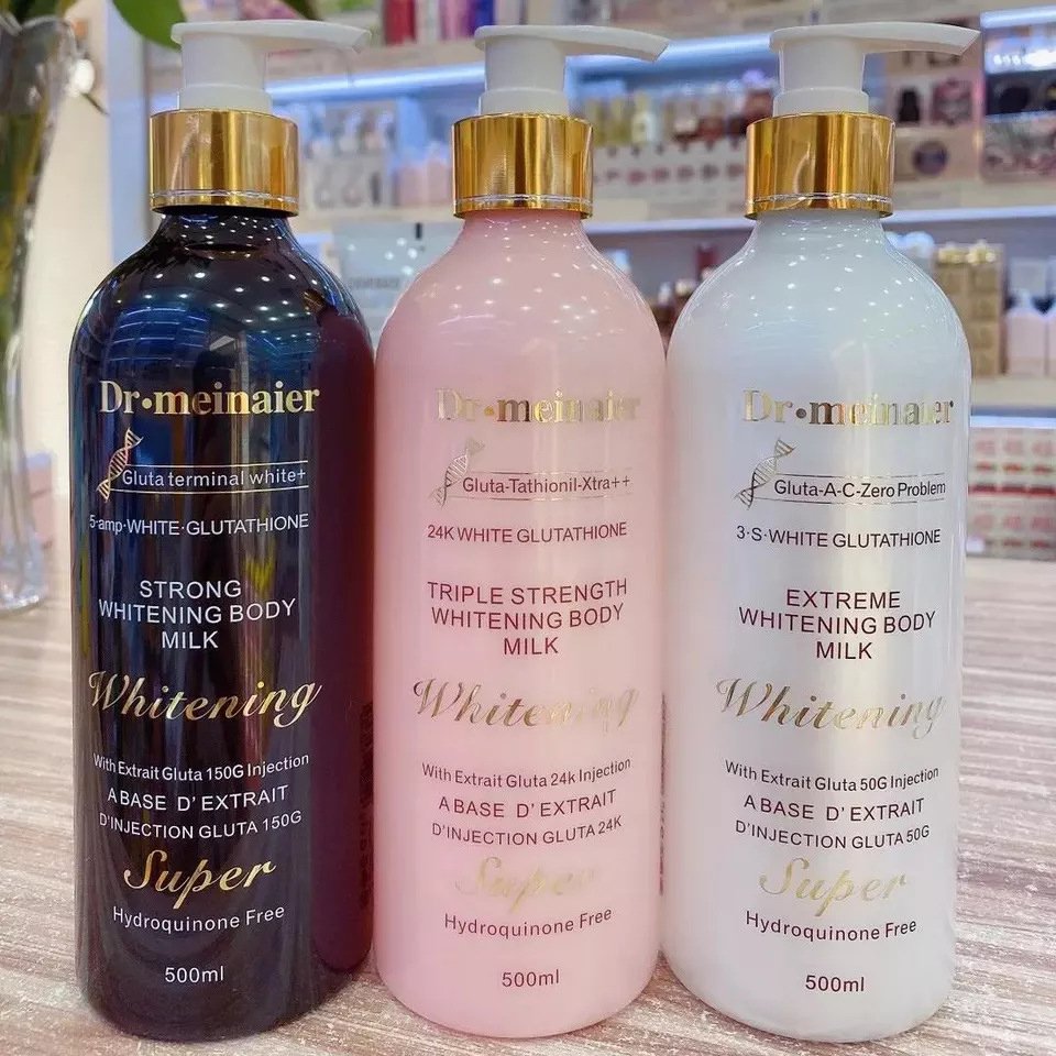 Wholesale Shea Butter Cream Body Lotion Firming Moisturizing Nourishing 24K Gold Milk Gluta Lightening Whitening Body Lotion