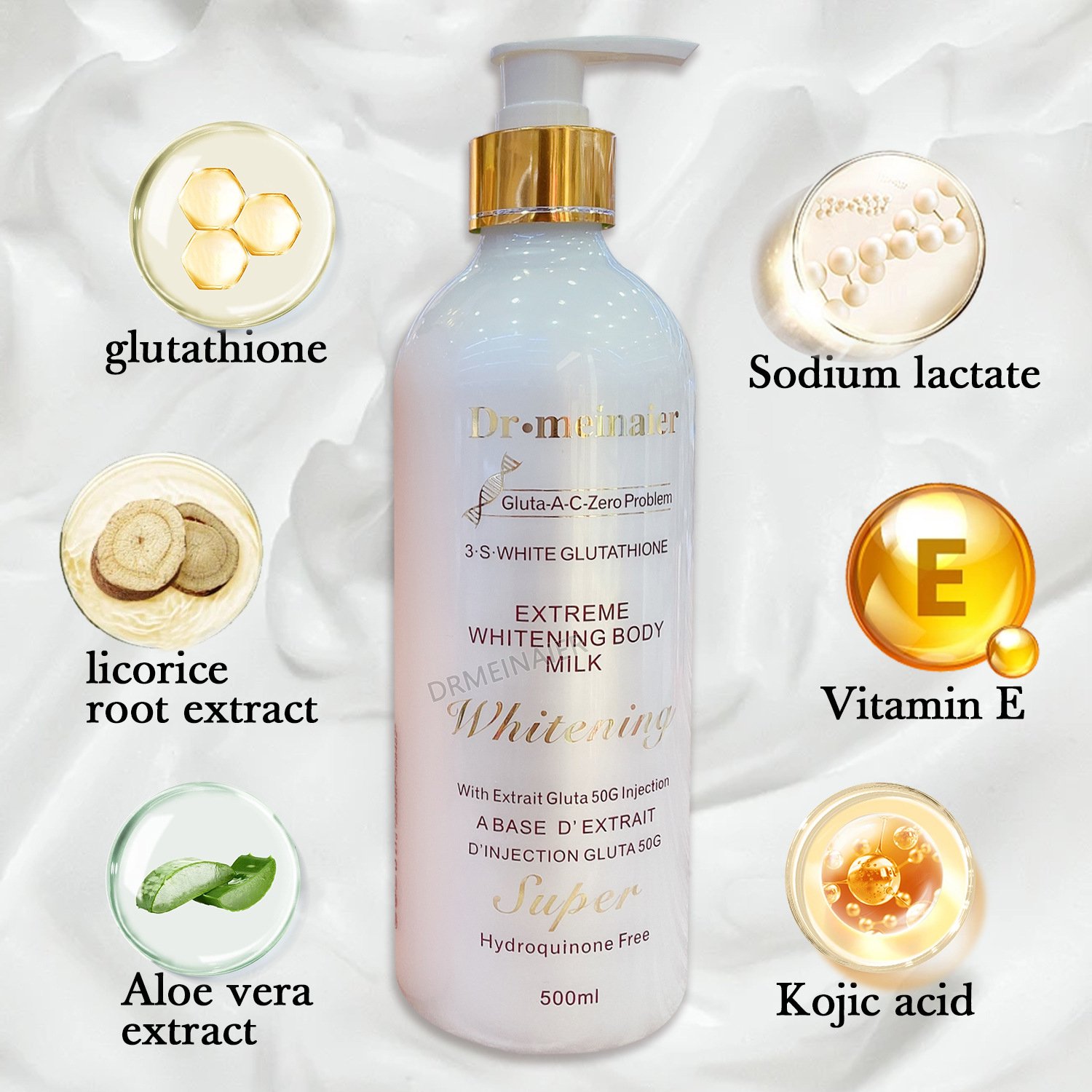 Wholesale Shea Butter Cream Body Lotion Firming Moisturizing Nourishing 24K Gold Milk Gluta Lightening Whitening Body Lotion
