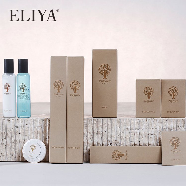 Custom Logo Eco Friendly Bath Gel And Body Lotion Hotel Disposable Amenities Set