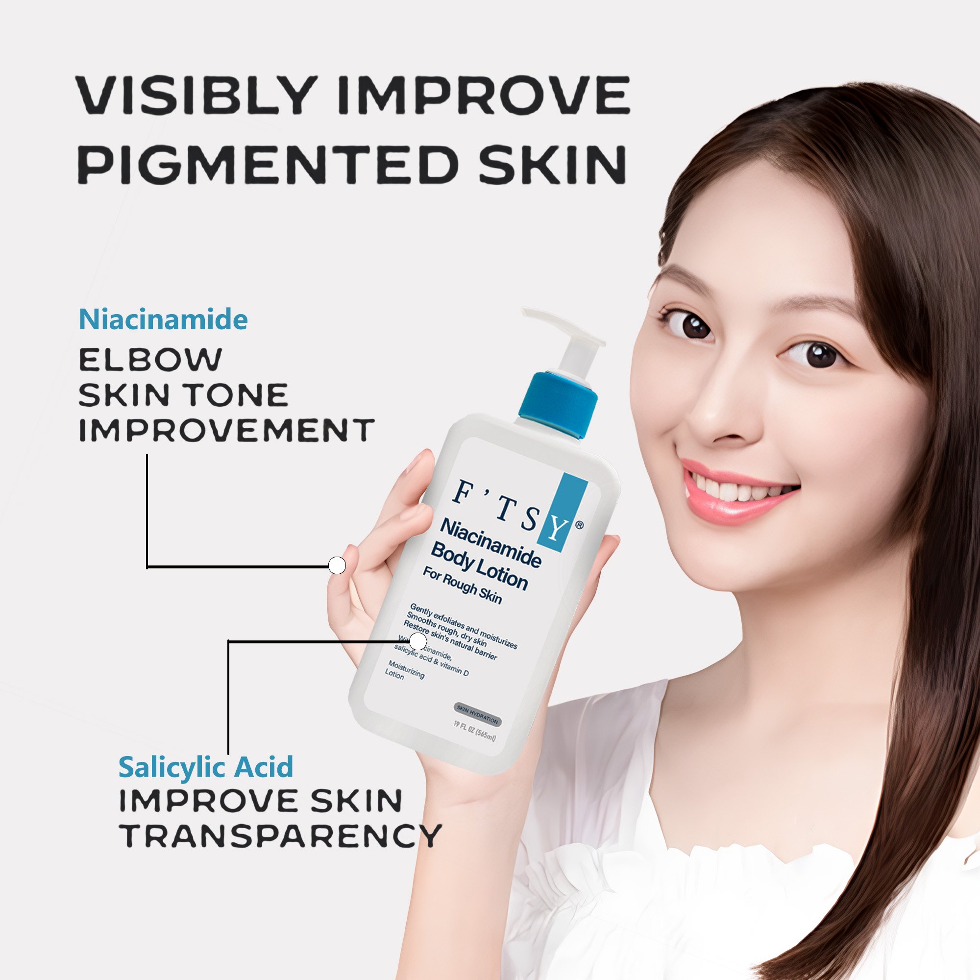 Niacinamide Body Lotion Gently Exfoliates Moisturizes Smooths Restore Skin'S Natural Barrier Niacinamide Body Lotion