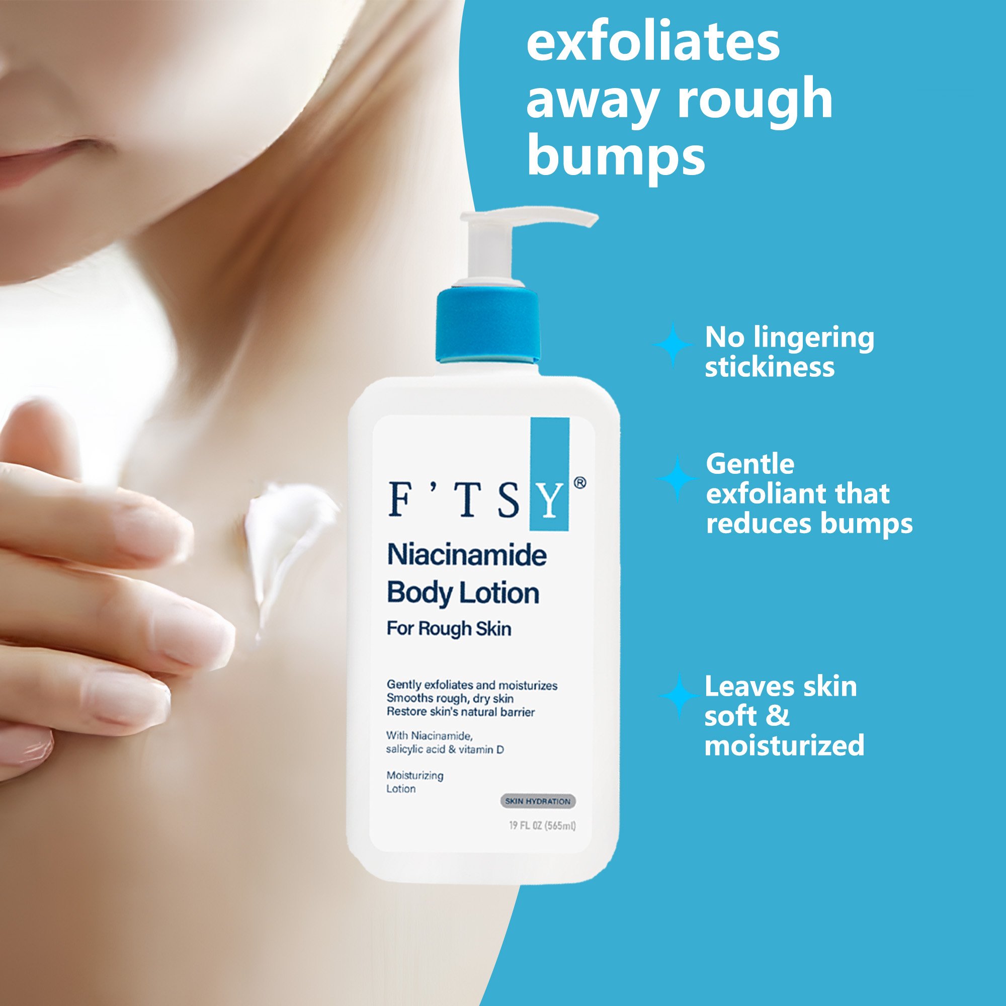 Niacinamide Body Lotion Gently Exfoliates Moisturizes Smooths Restore Skin'S Natural Barrier Niacinamide Body Lotion