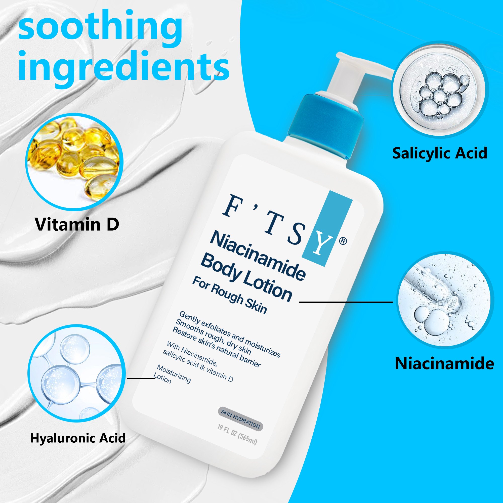 Niacinamide Body Lotion Gently Exfoliates Moisturizes Smooths Restore Skin'S Natural Barrier Niacinamide Body Lotion