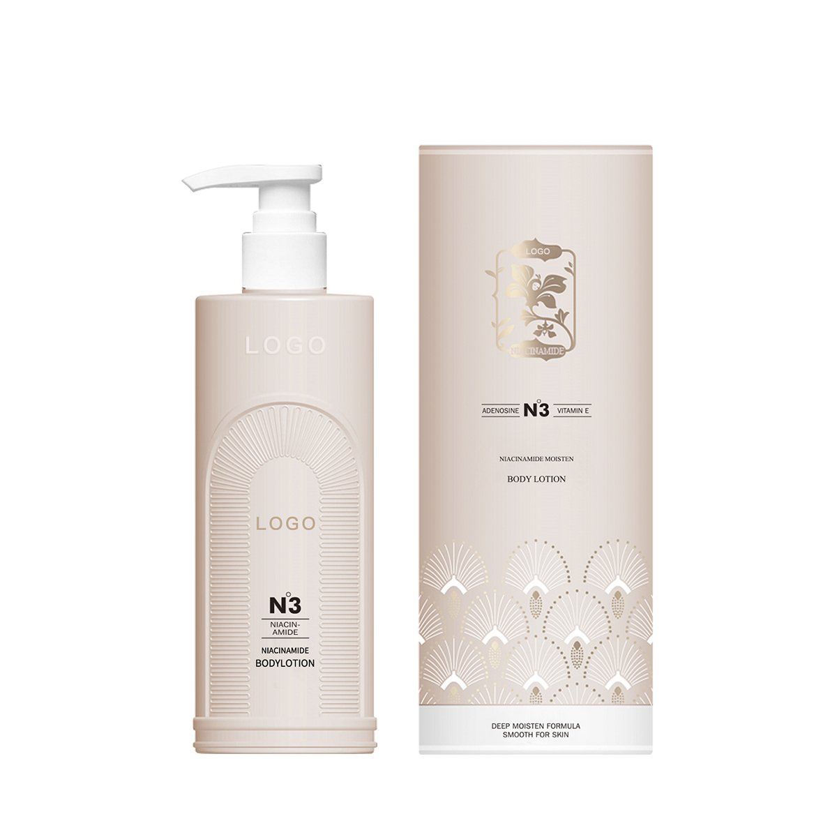 customize Private Label niacinamide body lotion Nourishing Moisturizer Lightening Hydrating Perfumed Moisturising Body Lotion