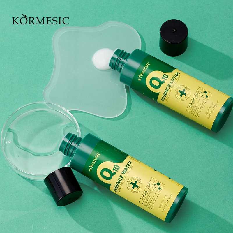 KORMESIC Private Label Moisturizer Body Lotion Q10 Face wash Toner Serum Cream skin care Set