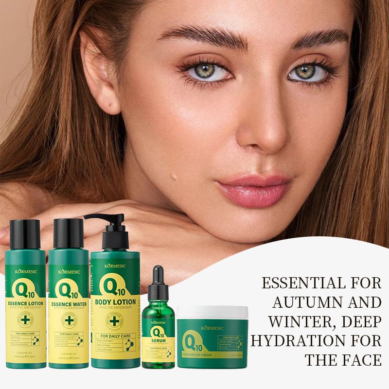 KORMESIC Private Label Moisturizer Body Lotion Q10 Face wash Toner Serum Cream skin care Set