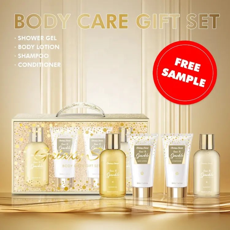 OEM Wholesale Aromatic Moisturizing Nourishing Luxury Body Lotion Shower Gel Conditioner Shampoo Cleansing Body Care Gift Set