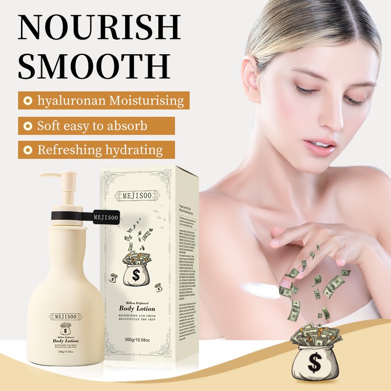 Private Label Custom Moisturizing Whitening long lasting Brightening Smoothing Skin Million Perfumed Body Lotion