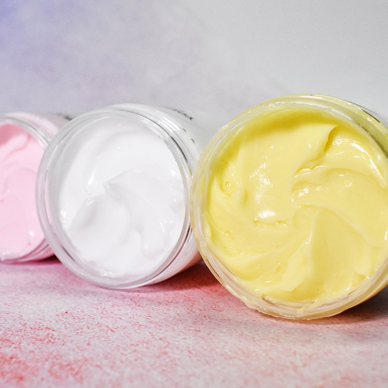 lotion custom logo packaging design colorful strawberry foaming body cream butter for body